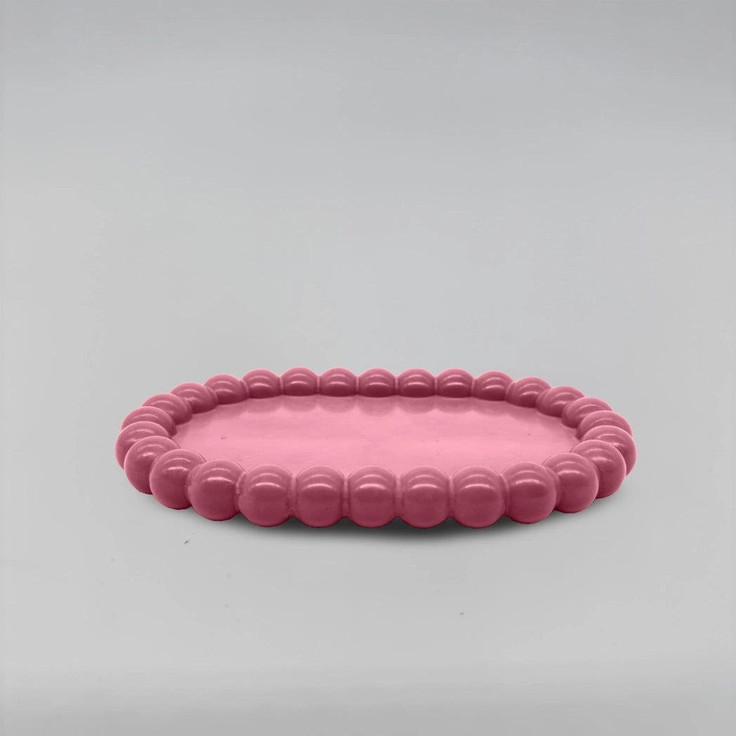 Ovale Tácek bublinový oválný obdélník z betonu