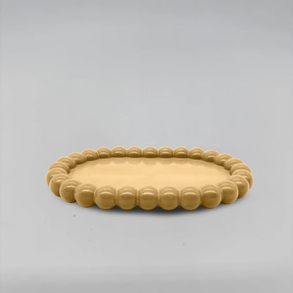 Ovale Tácek bublinový oválný obdélník z betonu