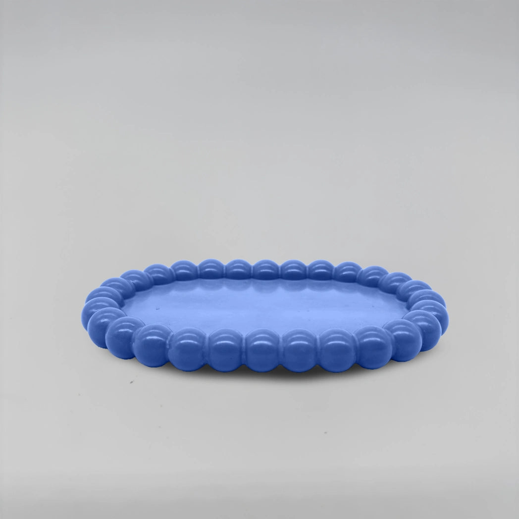 Ovale Tácek bublinový oválný obdélník z betonu