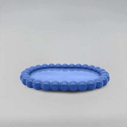 Ovale Tácek bublinový oválný obdélník z betonu