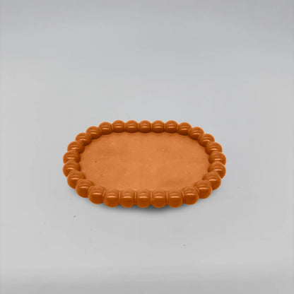 Ovale Tácek bublinový oválný obdélník z betonu