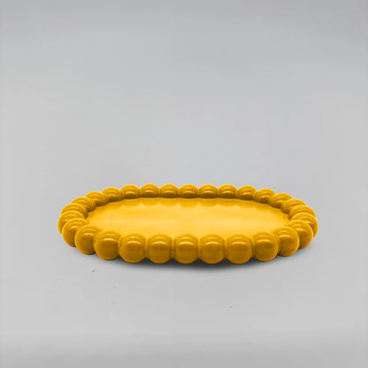 Ovale Tácek bublinový oválný obdélník z betonu