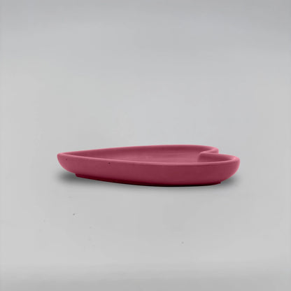 Plateau cœur Srdcový tácek ve tvaru srdce z betonu