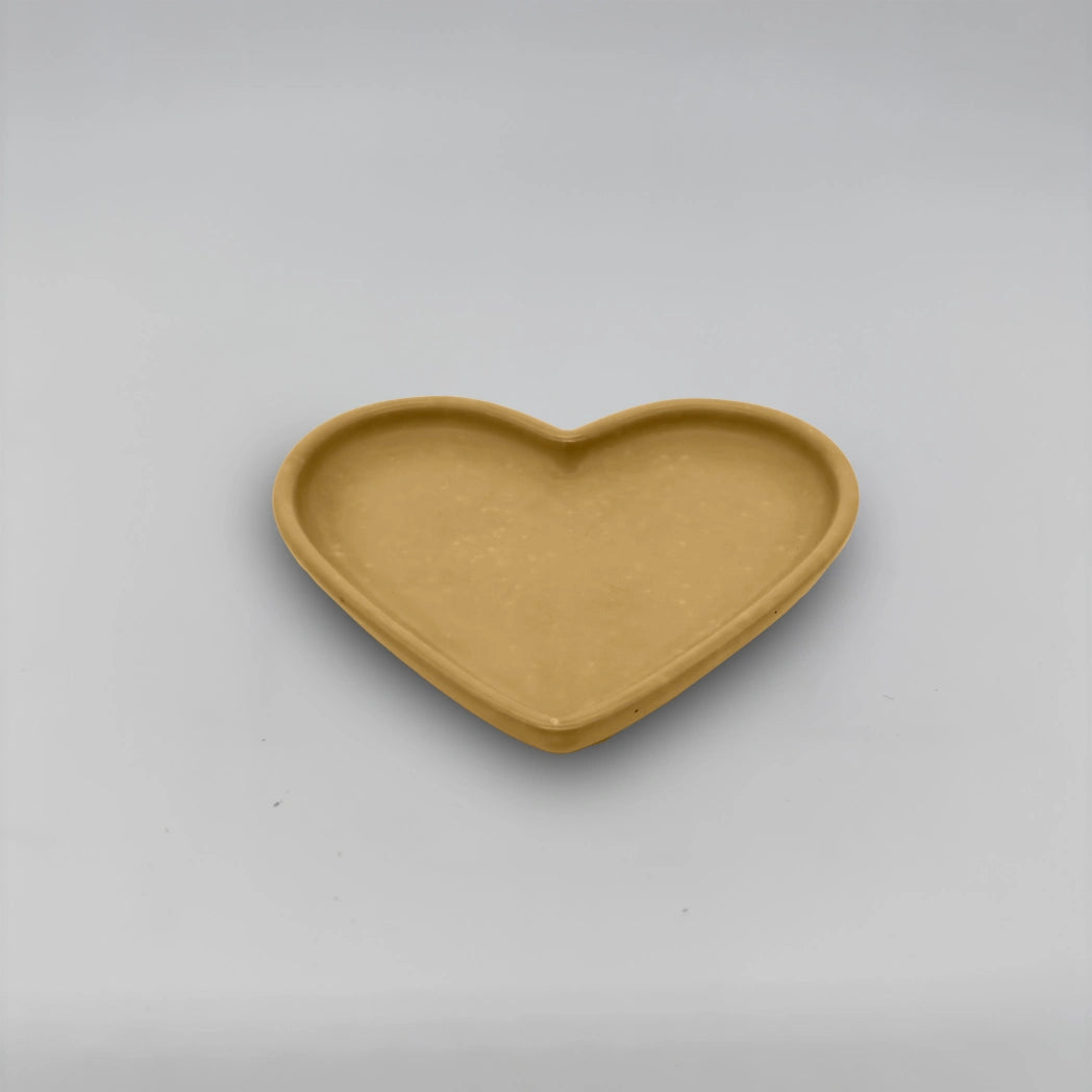 Plateau cœur Srdcový tácek ve tvaru srdce z betonu