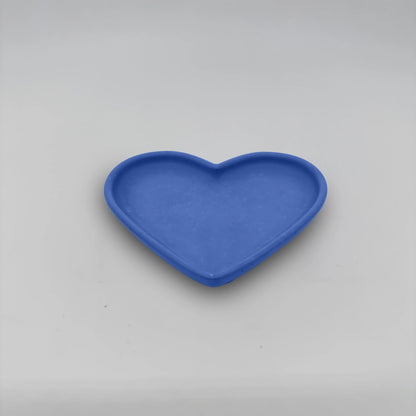 Plateau cœur Srdcový tácek ve tvaru srdce z betonu