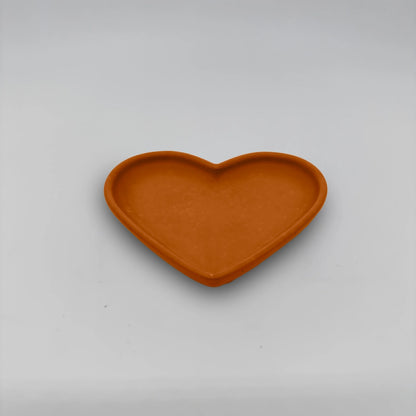 Plateau cœur Srdcový tácek ve tvaru srdce z betonu