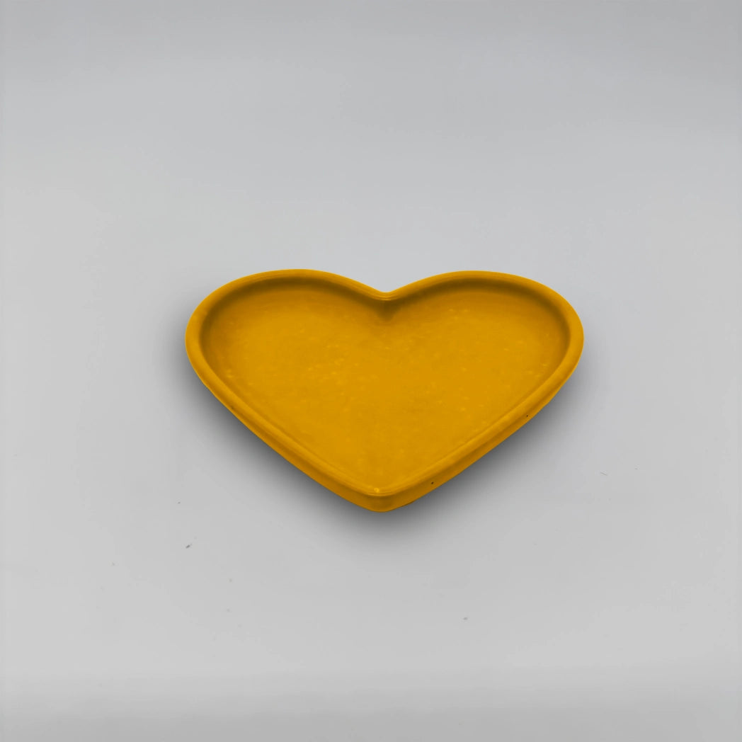 Plateau cœur Srdcový tácek ve tvaru srdce z betonu