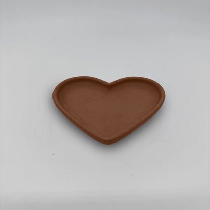 Plateau cœur Srdcový tácek ve tvaru srdce z betonu