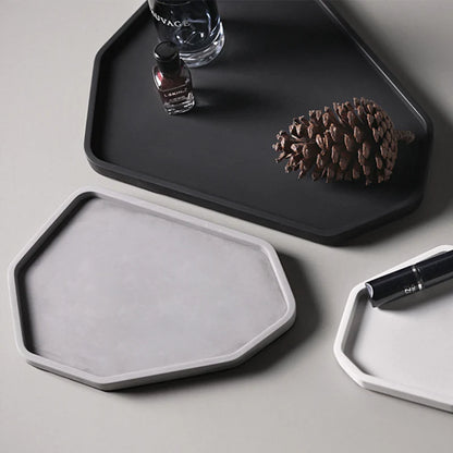 Polygon Podnos a tác polygonální z UHPC betonu 31x24cm