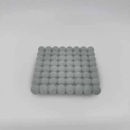 Portata Tácek bublinový z betonu čtverec 14x14cm