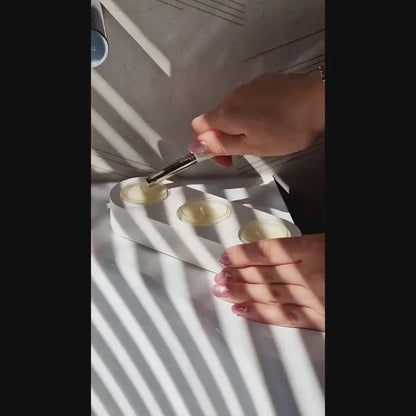 Lineup TRIO Sada 3+2+1 více-dutinových držáků na svíčku z betonu