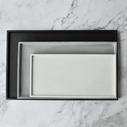 Rectangler Tác a podnos z UHPC betonu obdélník 35x20cm