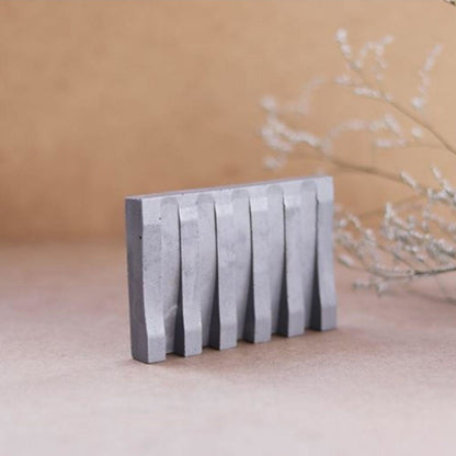 SoapRack Mýdelník Podložka pod mýdlo z betonu s drážkami