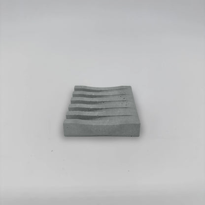 SoapRack Mýdelník Podložka pod mýdlo z betonu s drážkami