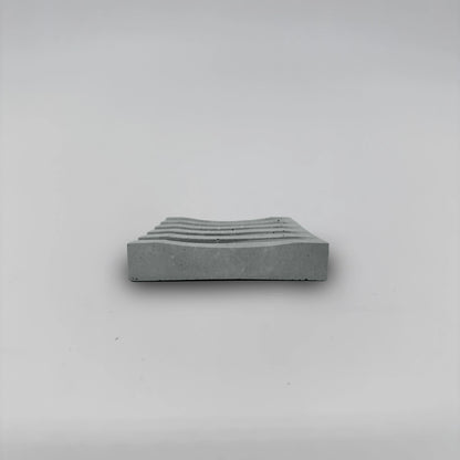 SoapRack Mýdelník Podložka pod mýdlo z betonu s drážkami