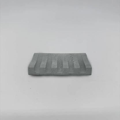 SoapRack Mýdelník Podložka pod mýdlo z betonu s drážkami