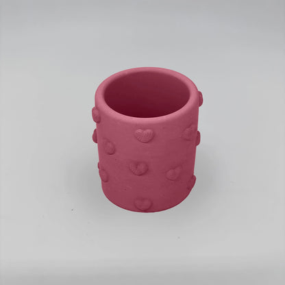 Boîte à cœurs Nádobka se srdíčky z betonu + víčko