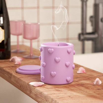 Boîte à cœurs Nádobka se srdíčky z betonu + víčko