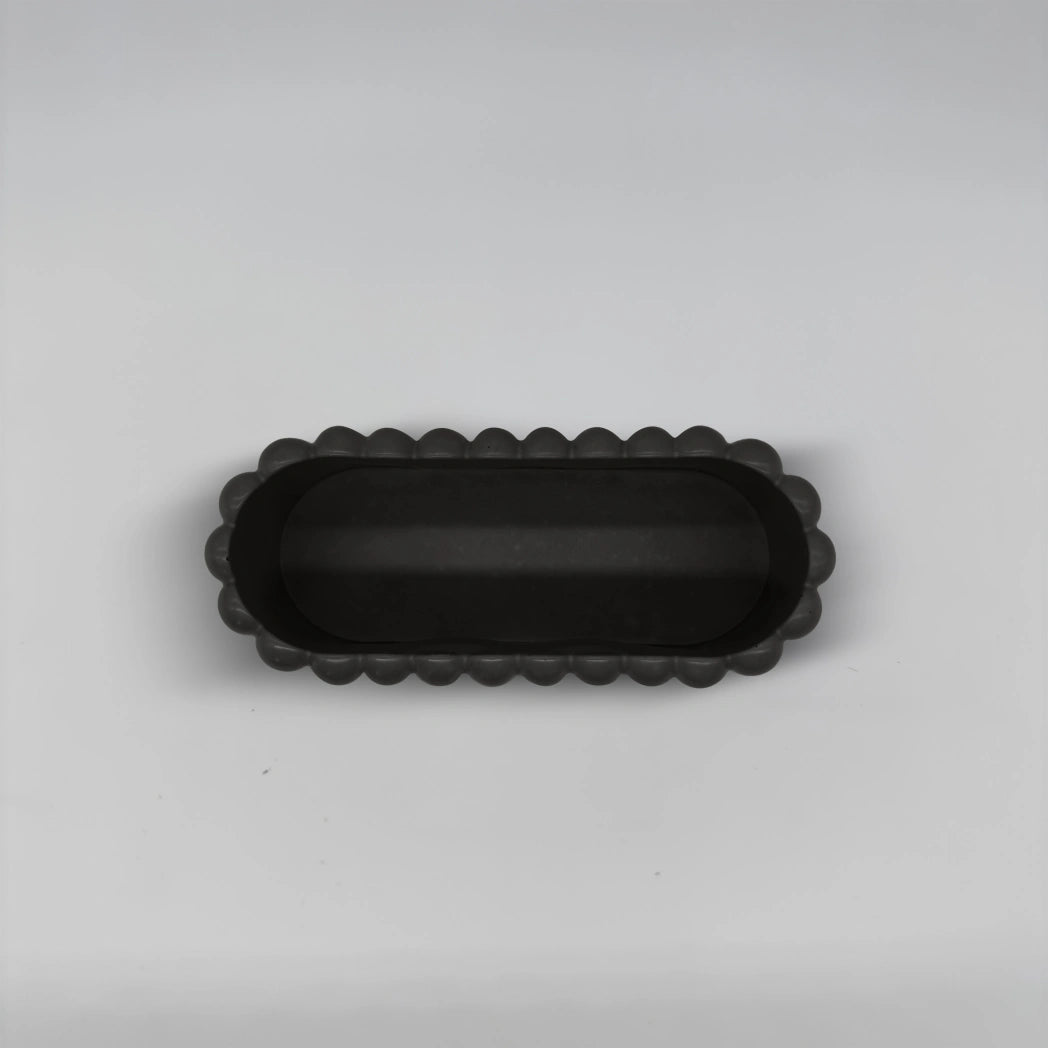 Strisce Nádoba pruhovaná univerzální z betonu oválný obdelník