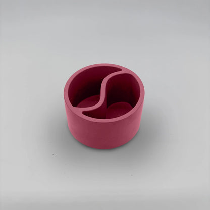 Yin-YangDuo Nádobka dvojitá z betonu kulatá