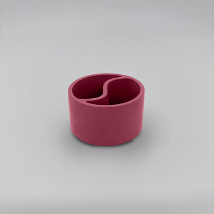 Yin-YangDuo Nádobka dvojitá z betonu kulatá