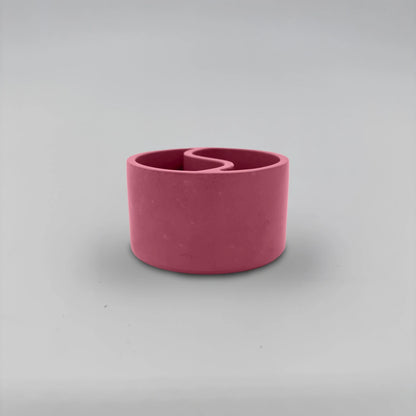 Yin-YangDuo Nádobka dvojitá z betonu kulatá