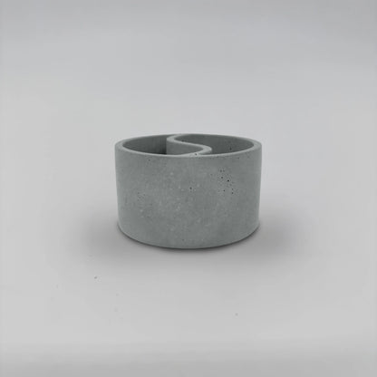 Yin-YangDuo Nádobka dvojitá z betonu kulatá