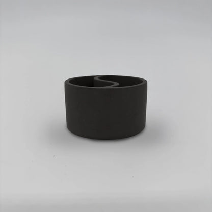 Yin-YangDuo Nádobka dvojitá z betonu kulatá